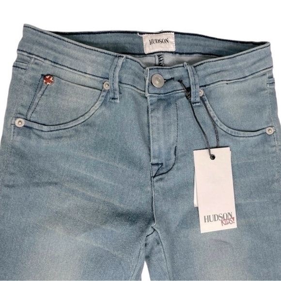 Hudson Girls Skinny Jeans Size 14 Blue Denim Mid Rise Classic Fit - Picture 3 of 9